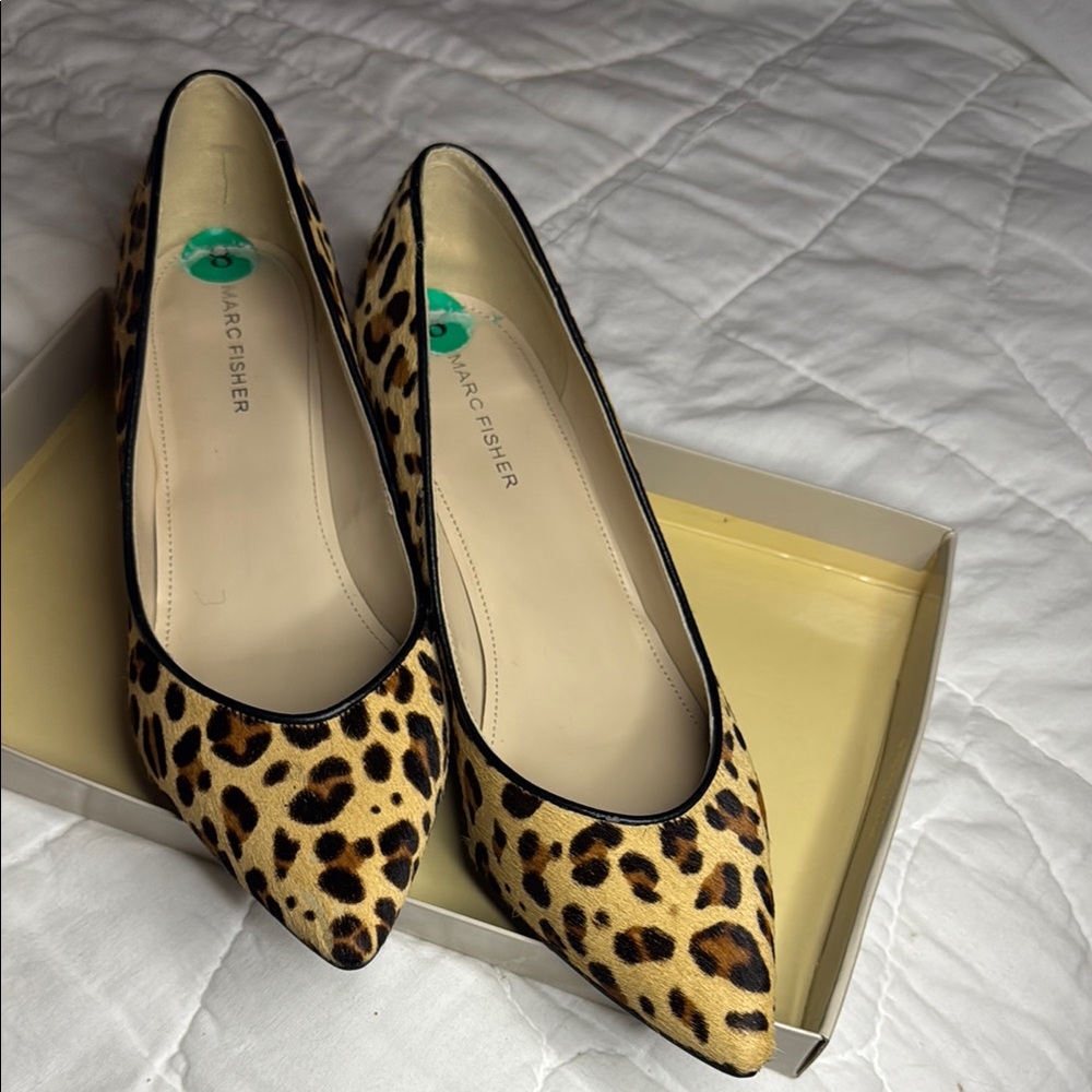 Marc Fisher Leopard Print with Block Heel